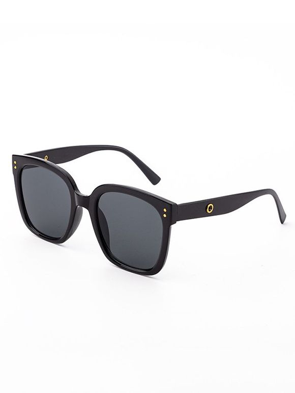 Lunettes de Soleil Monture Carrée Large - Noir 