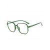 Polygonal Frame Thin Rim Glasses - JUNGLE GREEN 