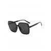 Lunettes de Soleil de Voyage Carrées Surdimensionnées - Noir 
