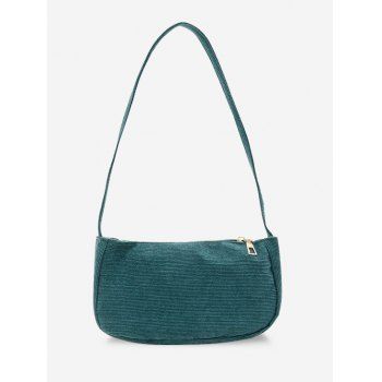 

Solid Corduroy Mini Shoulder Bag, Peacock blue