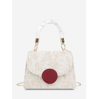 

Wool Dual Handle Crossbody Bag, Milk white