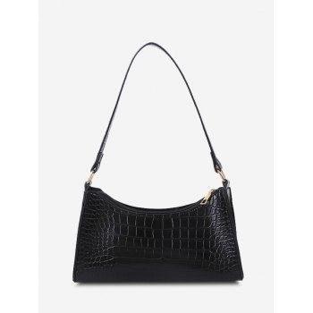 

Stone Print Shoulder Bag, Black