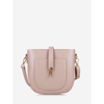 

Semicircle PU Retro Crossbody Bag, Pink