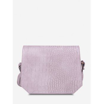 

Irregular Solid Textured Crossbody Bag, Wisteria purple