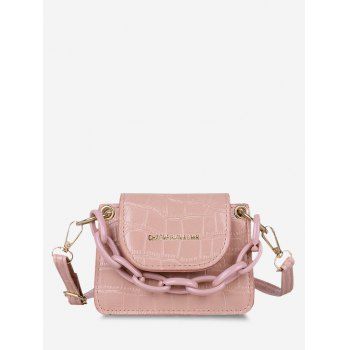 

Boxy Embossed Mini Crossbody Bag, Pink