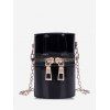 Sac à Bandoulière Cylindre Chaîne - Noir 