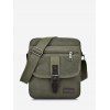 Sac de Messager Antidérapant en Toile Style Rétro - Vert Trèfle 