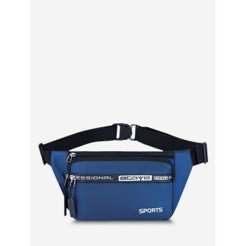 

Sports Letters Pattern Waterproof Waist Bag, Blue