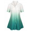 Chemise en Couleur Ombrée de Grande Taille avec Poche - multicolor 5X