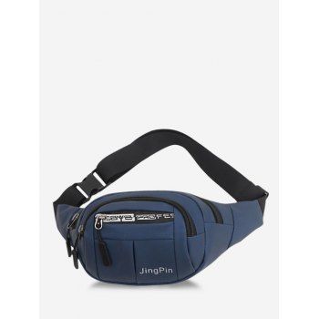 

Multi Compartment Printed Waist Bag, Deep blue