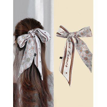 

Floral Print Elongated Silky Scarf, Multicolor c