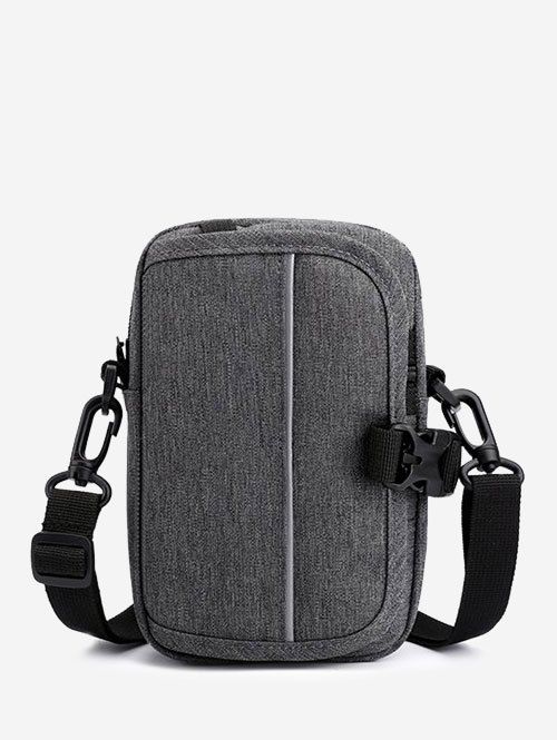 Mini Sac Banane Décontracté Multifonctionnel - Gris 