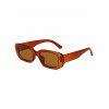 Lunettes Solaires Décorées Branches Courbées Style Rétro - Acajou 