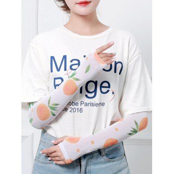 

Fruit Print Sun Protection Sleevelets, Multicolor e