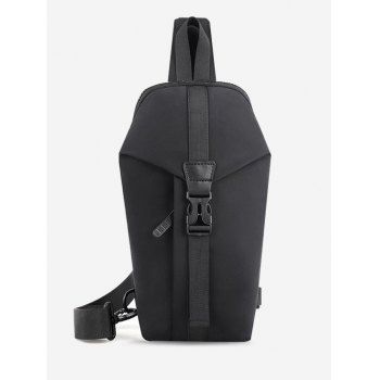 

Casual Multi-function Travel Buckle Chest Bag, Black