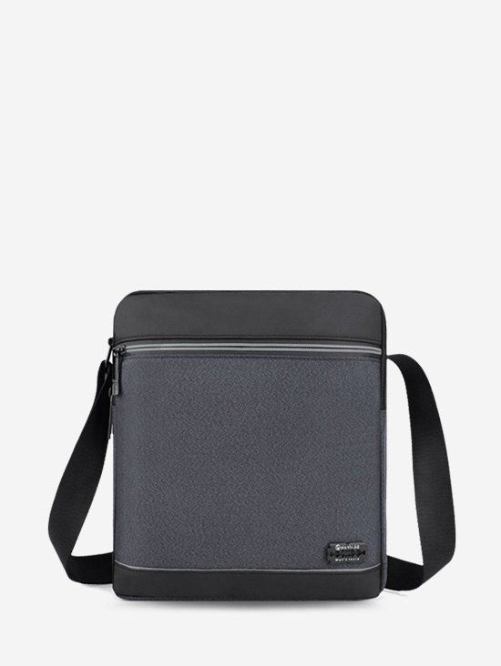 Sac à Bandoulière Carré Imperméable - Gris Foncé 