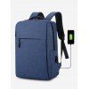 Sac à Dos de Sport de Voyage Rectangle avec Interface USB - Bleu 