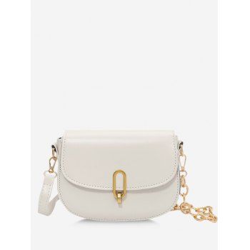 

Half Chunky Chain Saddle Bag, White