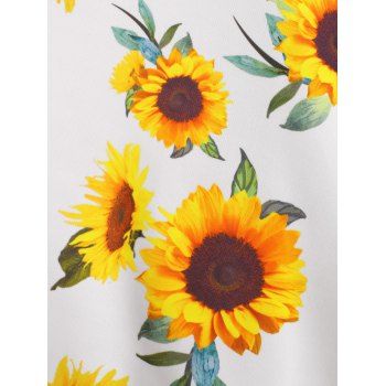 Sunflower Ladder Cutout Plunge Cami Sundress