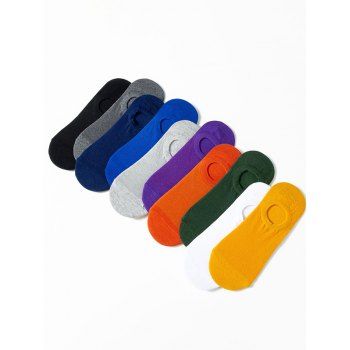 

10 Pairs Mesh Breathable No Show Socks Set, Multicolor a
