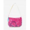 Sac à Bandoulière Imprimé Coloré - Rose Coquin 
