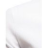Chemise à Imprimé Dessin Animé Patch avec Poche à Manches Longues - Blanc S