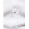 Chemise à Imprimé Dessin Animé Patch avec Poche à Manches Longues - Blanc S
