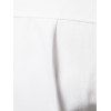 Cartoon Patch Print Long Sleeve Pocket Shirt - WHITE XXL