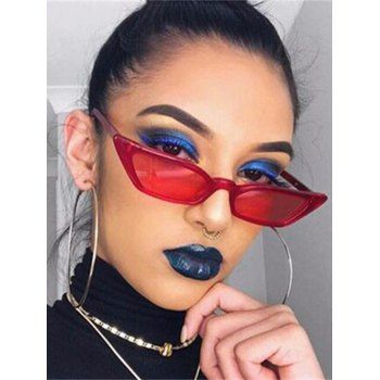

Eye Frame Slim Anti UV Sunglasses, Red
