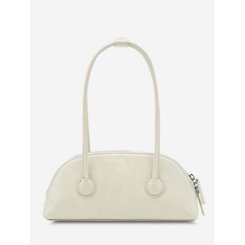 

Minimalistic Double Thin Handle HandBag, White
