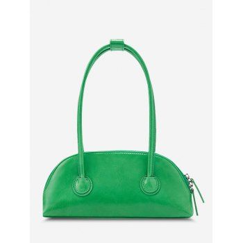 

Minimalistic Double Thin Handle HandBag, Green