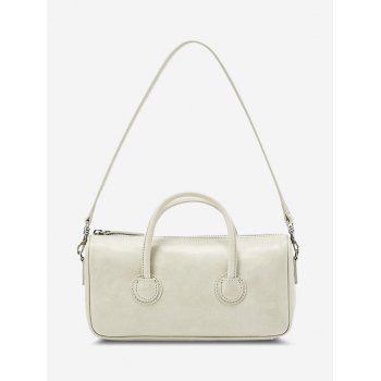 

Solid Dual Handle Shoulder Bag, White
