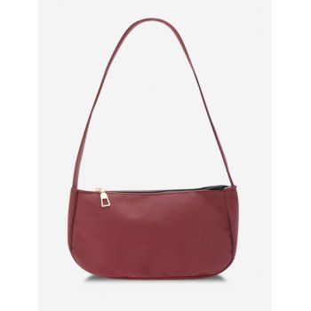 

Solid Rectangle Casual Shoulder Bag, Red