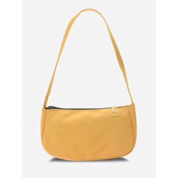 

Solid Rectangle Casual Shoulder Bag, Sun yellow