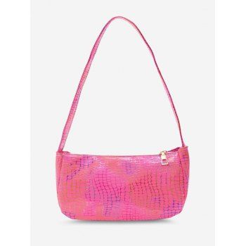 

Colorful Metallic Printed Shoulder Bag, Deep pink