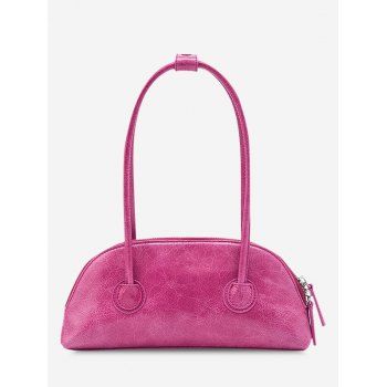 

Minimalistic Double Thin Handle HandBag, Rose red