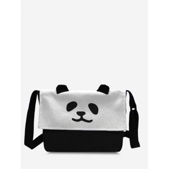 

Panda Flap Square Crossbody Bag, Black