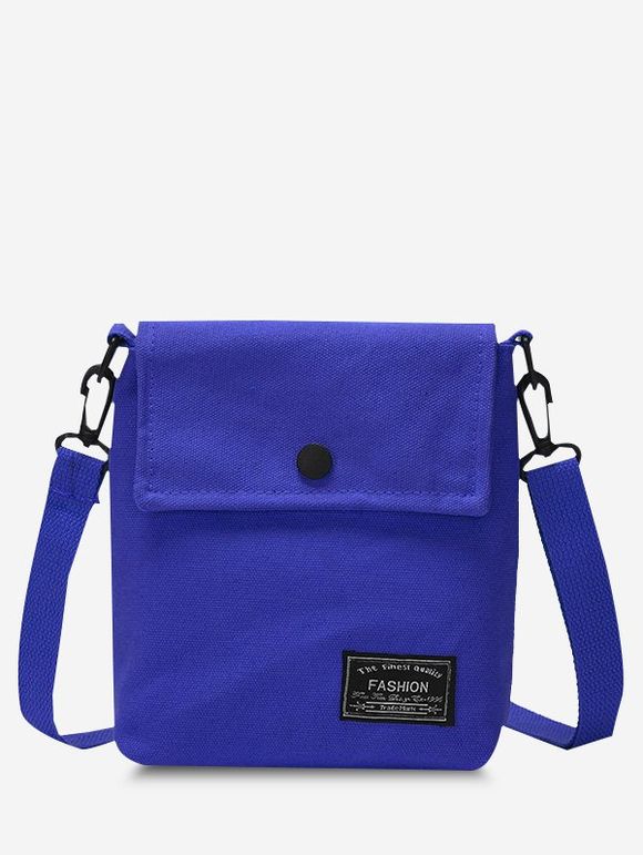 Mini Sac à Bandoulière Carré à Rabat - Bleu 
