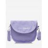 Mini Sac Bandoulière en Toile à Rabat - Mauve 