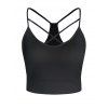 Haut Court Croisé à Bretelle de Grande Taille - Noir 5X