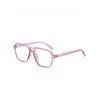 Lunettes à Double Cadre Carré à Style Vintage - Mauve 