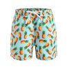 Short de Plage Motif D'Ananas - Vert clair M