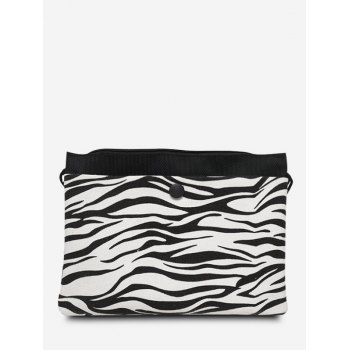 

Monochrome Flat Canvas Crossbody Bag, Black