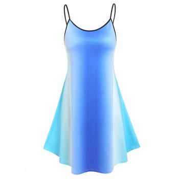 

Plus Size Ombre Color Cami Dress, Blue