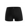 Plus Size Lattice Geo Print Binding Underwire Tankini Swimwear - BLACK L