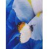 Watercolor Butterfly Flower Bowknot A Line Dress - LIGHT BLUE 2XL