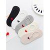 5 Paires Chaussettes Antidérapantes avec Cœur - multicolor A 