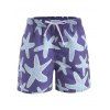 Short de Plage à Imprimé Etoile de Mer - Bleu profond L