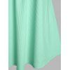 Plus Size Lace Strap Ribbed Tank Top - LIGHT GREEN 2X