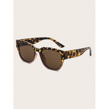 

Retro Outdoor Patterned Square Sunglasses, Tiger orange